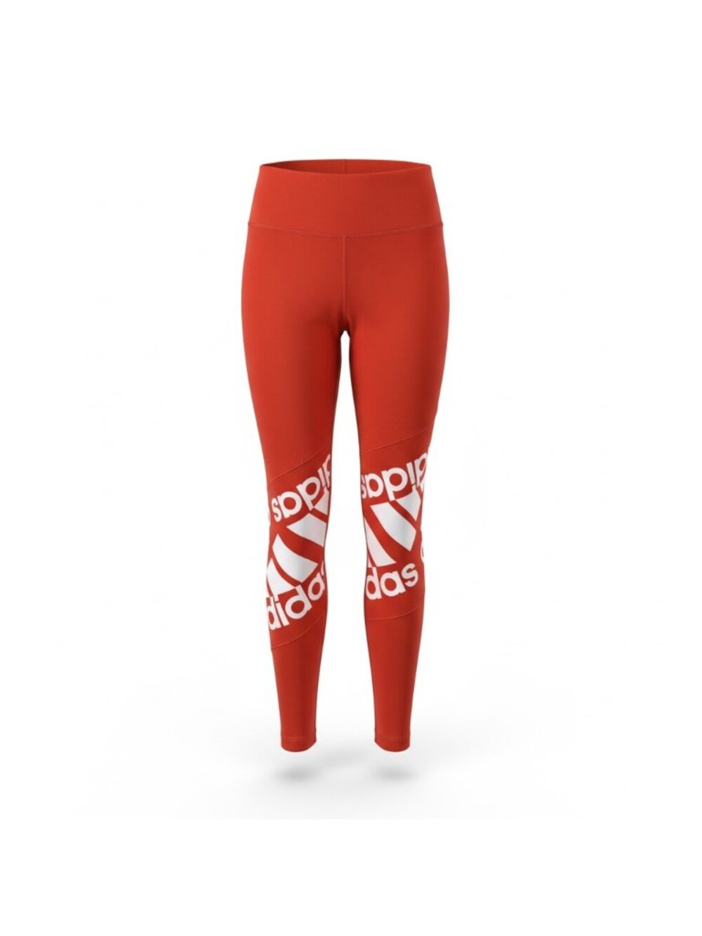 Adidas Women Orange High-Rise Logo Print Leggings Size XL